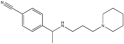 4-(1-{[3-(piperidin-1-yl)propyl]amino}ethyl)benzonitrile Structure
