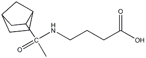 4-(1-{bicyclo[2.2.1]heptan-2-yl}acetamido)butanoic acid Struktur