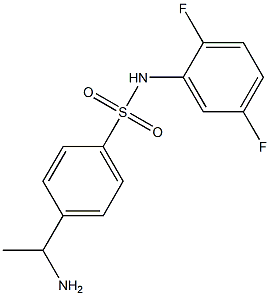 4-(1-aminoethyl)-N-(2,5-difluorophenyl)benzene-1-sulfonamide Structure