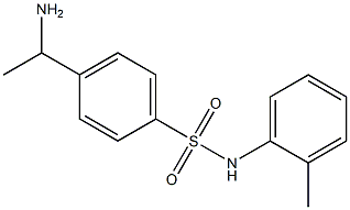 4-(1-aminoethyl)-N-(2-methylphenyl)benzene-1-sulfonamide,,结构式