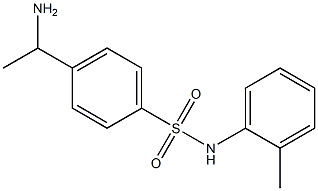 4-(1-aminoethyl)-N-(2-methylphenyl)benzene-1-sulfonamide 化学構造式