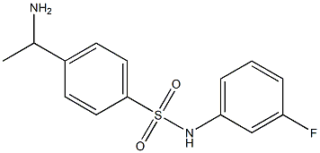 4-(1-aminoethyl)-N-(3-fluorophenyl)benzene-1-sulfonamide