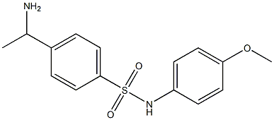 4-(1-aminoethyl)-N-(4-methoxyphenyl)benzene-1-sulfonamide Structure