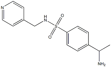 4-(1-aminoethyl)-N-(pyridin-4-ylmethyl)benzene-1-sulfonamide|