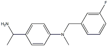 4-(1-aminoethyl)-N-[(3-fluorophenyl)methyl]-N-methylaniline