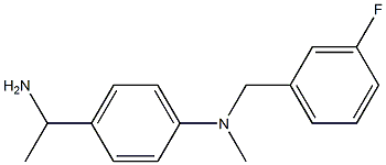  4-(1-aminoethyl)-N-[(3-fluorophenyl)methyl]-N-methylaniline