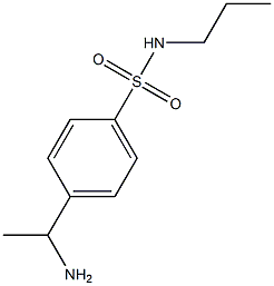 4-(1-aminoethyl)-N-propylbenzene-1-sulfonamide 结构式