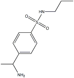 4-(1-aminoethyl)-N-propylbenzene-1-sulfonamide Structure