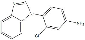 4-(1H-1,2,3-benzotriazol-1-yl)-3-chloroaniline Struktur