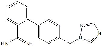 4'-(1H-1,2,4-triazol-1-ylmethyl)-1,1'-biphenyl-2-carboximidamide Struktur