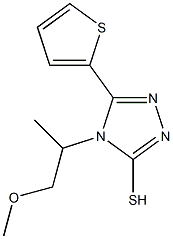 4-(1-methoxypropan-2-yl)-5-(thiophen-2-yl)-4H-1,2,4-triazole-3-thiol|