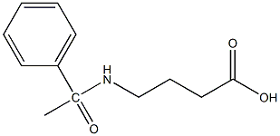 4-(1-phenylacetamido)butanoic acid 结构式