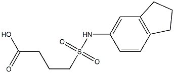 4-(2,3-dihydro-1H-inden-5-ylsulfamoyl)butanoic acid|