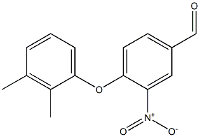 4-(2,3-dimethylphenoxy)-3-nitrobenzaldehyde 结构式