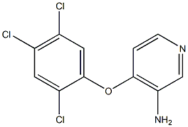 4-(2,4,5-trichlorophenoxy)pyridin-3-amine 结构式