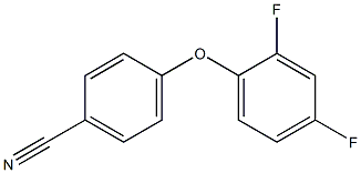 4-(2,4-difluorophenoxy)benzonitrile,1019507-10-8,结构式
