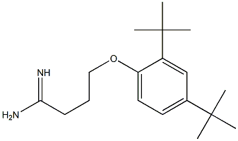 4-(2,4-di-tert-butylphenoxy)butanimidamide Struktur