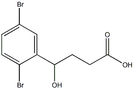 4-(2,5-dibromophenyl)-4-hydroxybutanoic acid Structure