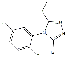 4-(2,5-dichlorophenyl)-5-ethyl-4H-1,2,4-triazole-3-thiol,,结构式