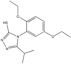  4-(2,5-diethoxyphenyl)-5-(propan-2-yl)-4H-1,2,4-triazole-3-thiol