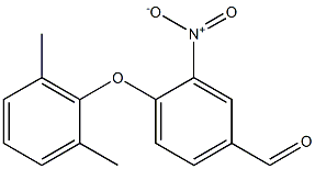 4-(2,6-dimethylphenoxy)-3-nitrobenzaldehyde 结构式