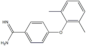 4-(2,6-dimethylphenoxy)benzene-1-carboximidamide Structure