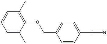 4-(2,6-dimethylphenoxymethyl)benzonitrile 结构式