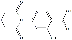 4-(2,6-dioxopiperidin-1-yl)-2-hydroxybenzoic acid Struktur