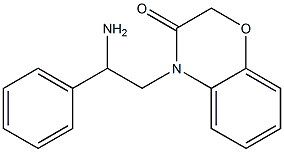 4-(2-amino-2-phenylethyl)-3,4-dihydro-2H-1,4-benzoxazin-3-one 结构式