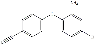 4-(2-amino-4-chlorophenoxy)benzonitrile,,结构式