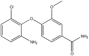 4-(2-amino-6-chlorophenoxy)-3-methoxybenzamide 化学構造式