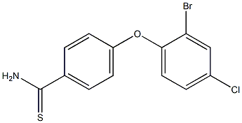 4-(2-bromo-4-chlorophenoxy)benzene-1-carbothioamide