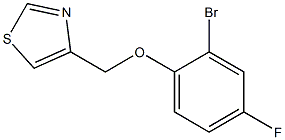 4-(2-bromo-4-fluorophenoxymethyl)-1,3-thiazole Struktur