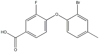 4-(2-bromo-4-methylphenoxy)-3-fluorobenzoic acid