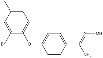 4-(2-bromo-4-methylphenoxy)-N'-hydroxybenzene-1-carboximidamide