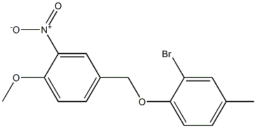  4-(2-bromo-4-methylphenoxymethyl)-1-methoxy-2-nitrobenzene