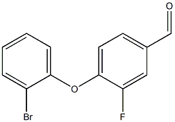 4-(2-bromophenoxy)-3-fluorobenzaldehyde 化学構造式