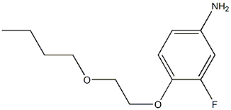 4-(2-butoxyethoxy)-3-fluoroaniline Structure