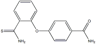 4-(2-carbamothioylphenoxy)benzamide 化学構造式