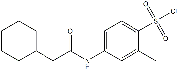 4-(2-cyclohexylacetamido)-2-methylbenzene-1-sulfonyl chloride