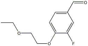 4-(2-ethoxyethoxy)-3-fluorobenzaldehyde Structure