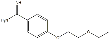 4-(2-ethoxyethoxy)benzene-1-carboximidamide 结构式