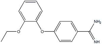 4-(2-ethoxyphenoxy)benzene-1-carboximidamide 结构式