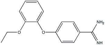 4-(2-ethoxyphenoxy)benzene-1-carboximidamide,,结构式