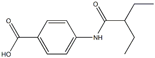 4-(2-ethylbutanamido)benzoic acid Structure