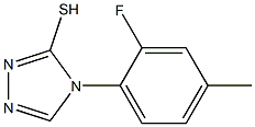 4-(2-fluoro-4-methylphenyl)-4H-1,2,4-triazole-3-thiol Struktur