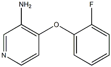 4-(2-fluorophenoxy)pyridin-3-amine 结构式