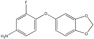 4-(2H-1,3-benzodioxol-5-yloxy)-3-fluoroaniline,,结构式