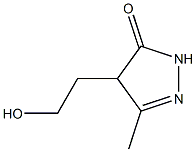 4-(2-hydroxyethyl)-3-methyl-4,5-dihydro-1H-pyrazol-5-one Structure