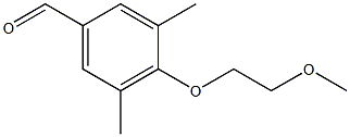 4-(2-methoxyethoxy)-3,5-dimethylbenzaldehyde Struktur
